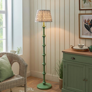 Wooden Green Carnaby & Ripple 35cm Pearl grey shade - Comet Lighting