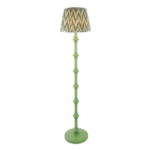 Wooden Green Carnaby & Zigzag 35cm Cotswold green shade - Comet Lighting