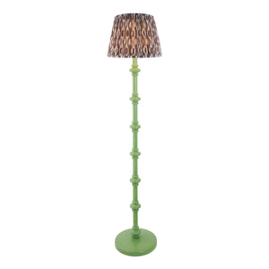 Wooden Green Carnaby & Ikat 35cm Pearl grey shade - Comet Lighting