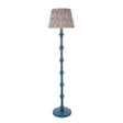 Wooden Blue Carnaby & Leaf 35cm Pearl grey shade - Comet Lighting