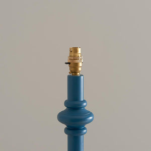 Wooden Blue Carnaby & Ripple 35cm Pearl grey shade - Comet Lighting
