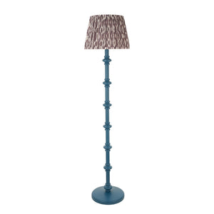 Wooden Blue Carnaby & Ikat 35cm Pearl grey shade - Comet Lighting