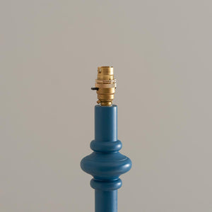 Wooden Blue Carnaby & Ikat 35cm Marlin blue shade - Comet Lighting