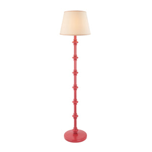 Wooden Pink Carnaby & Ivy 35cm Vintage white shade - Comet Lighting