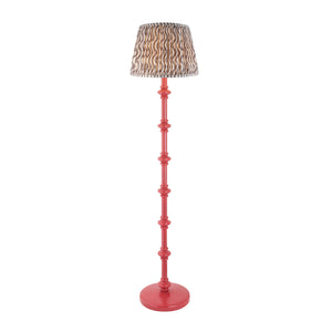 Wooden Pink Carnaby & Ripple 35cm Pearl grey shade - Comet Lighting
