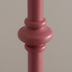 Wooden Pink Carnaby & Ripple 35cm Pearl grey shade - Comet Lighting
