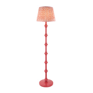 Wooden Pink Carnaby & Ripple 35cm Coral pink shade - Comet Lighting