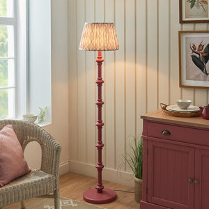 Wooden Pink Carnaby & Ikat 35cm Neutral shade - Comet Lighting