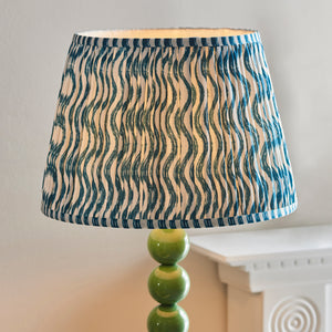 Gloss Green Higgledy & Ripple 35cm Marlin blue shade - Comet Lighting