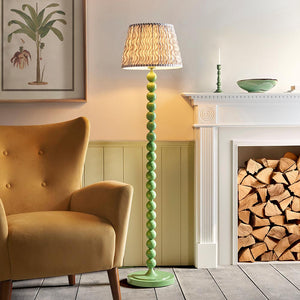 Gloss Green Higgledy & Ripple 35cm Pearl grey shade - Comet Lighting