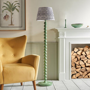Gloss Green Higgledy & Ripple 35cm Pearl grey shade - Comet Lighting