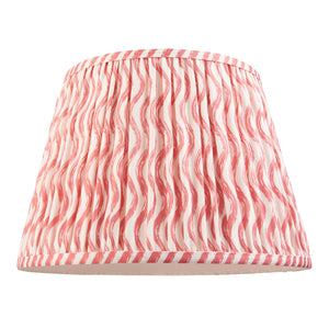 Gloss Green Higgledy & Ripple 35cm Coral pink shade - Comet Lighting
