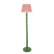 Gloss Green Higgledy & Ripple 35cm Coral pink shade - Comet Lighting