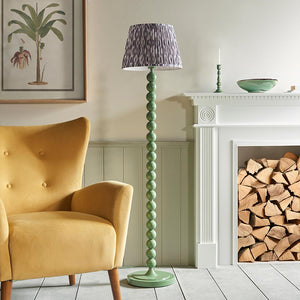 Gloss Green Higgledy & Ikat 35cm Pearl grey shade - Comet Lighting