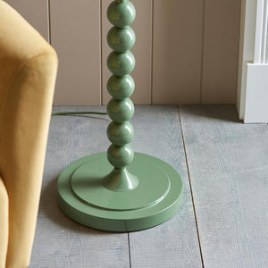 Gloss Green Higgledy & Ikat 35cm Pearl grey shade - Comet Lighting