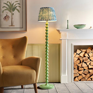 Gloss Green Higgledy & Ikat 35cm Marlin blue shade - Comet Lighting