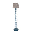 Gloss Blue Higgledy & Leaf 35cm Pearl grey shade - Comet Lighting