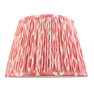 Gloss Blue Higgledy & Ikat 35cm Coral pink shade - Comet Lighting