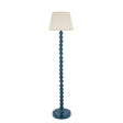 Gloss Blue Higgledy & Ivy 35cm Vintage white shade - Comet Lighting