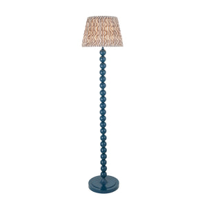 Gloss Blue Higgledy & Ripple 35cm Pearl grey shade - Comet Lighting