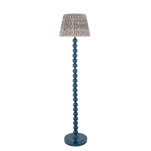 Gloss Blue Higgledy & Ripple 35cm Pearl grey shade - Comet Lighting