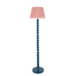 Gloss Blue Higgledy & Ripple 35cm Coral pink shade - Comet Lighting