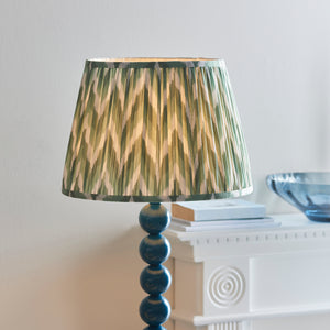 Gloss Blue Higgledy & Zigzag 35cm Cotswold green shade - Comet Lighting