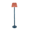 Gloss Blue Higgledy & Zigzag 35cm Apricot orange shade - Comet Lighting