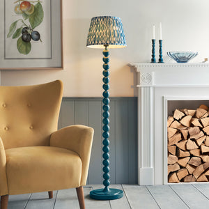 Gloss Blue Higgledy & Ikat 35cm Marlin blue shade - Comet Lighting