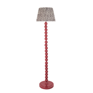 Gloss Pink Higgledy & Leaf 35cm Pearl grey shade - Comet Lighting