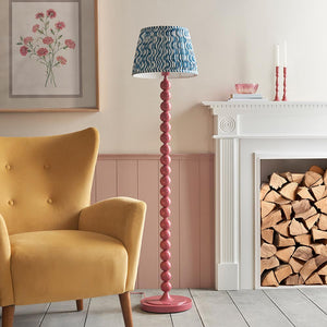 Gloss Pink Higgledy & Ripple 35cm Marlin blue shade - Comet Lighting