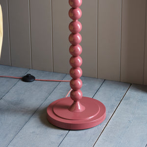 Gloss Pink Higgledy & Ikat 35cm Coral pink shade - Comet Lighting