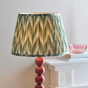 Gloss Pink Higgledy & Zigzag 35cm Cotswold green shade - Comet Lighting