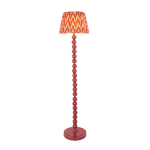 Gloss Pink Higgledy & Zigzag 35cm Apricot orange shade - Comet Lighting