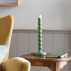 Gloss Green Higgledy & Ripple 20cm Pearl grey shade - Comet Lighting