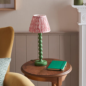 Gloss Green Higgledy & Ripple 20cm Coral pink shade - Comet Lighting