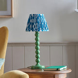 Gloss Green Higgledy & Ikat 20cm Marlin blue shade