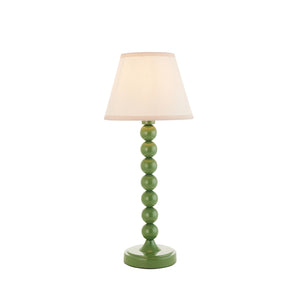Gloss Green Higgledy & Ivy 20cm Vintage white shade