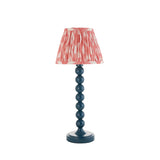 Gloss Blue Higgledy & Ikat 20cm Coral pink shade