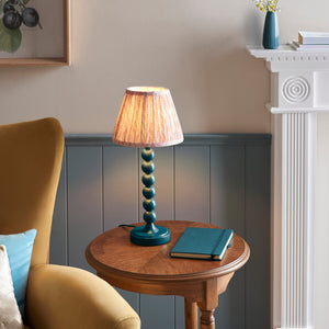 Gloss Blue Higgledy & Leaf 20cm Peachy keen shade - Comet Lighting