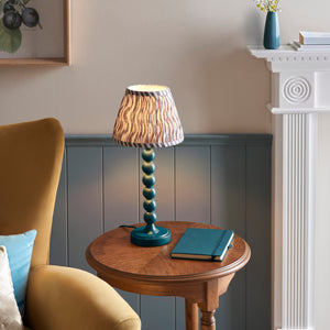 Gloss Blue Higgledy & Ripple 20cm Pearl grey shade - Comet Lighting