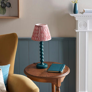 Gloss Blue Higgledy & Ripple 20cm Coral pink shade - Comet Lighting
