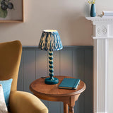 Gloss Blue Higgledy & Ikat 20cm Marlin blue shade