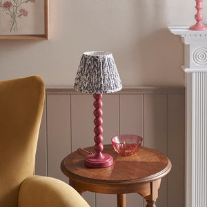 Gloss Pink Higgledy & Leaf 20cm Pearl grey shade - Comet Lighting