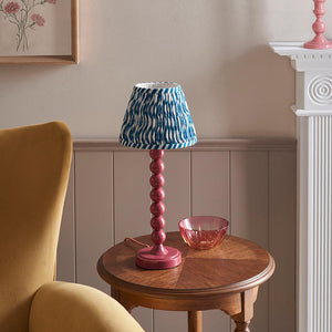 Gloss Pink Higgledy & Ripple 20cm Marlin blue shade - Comet Lighting