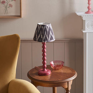 Gloss Pink Higgledy & Zigzag 20cm Pearl grey shade - Comet Lighting