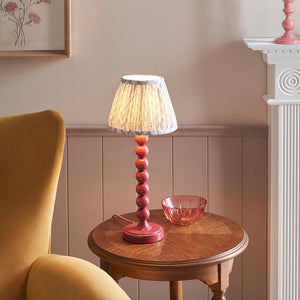 Gloss Pink Higgledy & Leaf 20cm Shell bay blue shade - Comet Lighting
