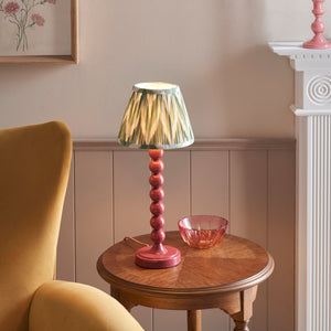 Gloss Pink Higgledy & Zigzag 20cm Cotswold green shade - Comet Lighting