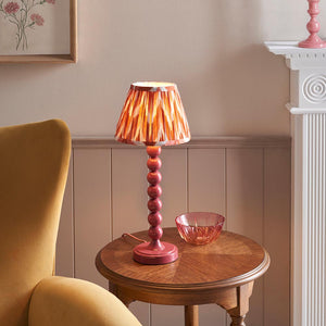 Gloss Pink Higgledy & Zigzag 20cm Apricot orange shade - Comet Lighting