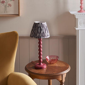 Gloss Pink Higgledy & Ikat 20cm Pearl grey shade - Comet Lighting